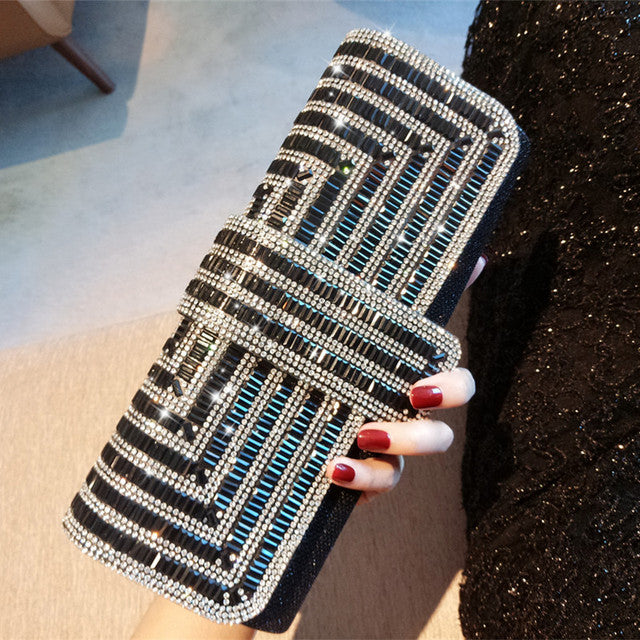Glitter Evening Bag for Women – Elegant Wedding Clutch, Shoulder & Crossbody Party Purse