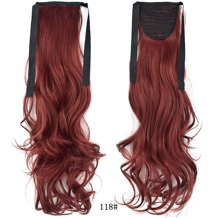 50cm Invisible Ponytail Hair Extension for Women – High-Temperature Silk, 47 Colors