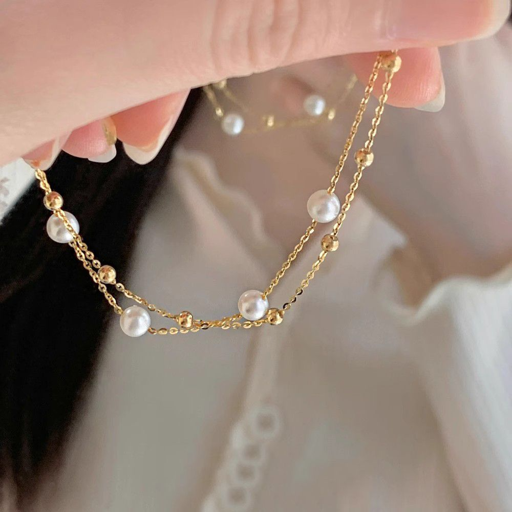 Women’s Elegant Pearl Bracelet – Classic Beaded Wrist Jewelry