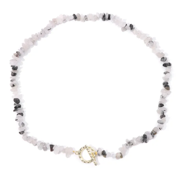 Natural Stone Bead Necklace