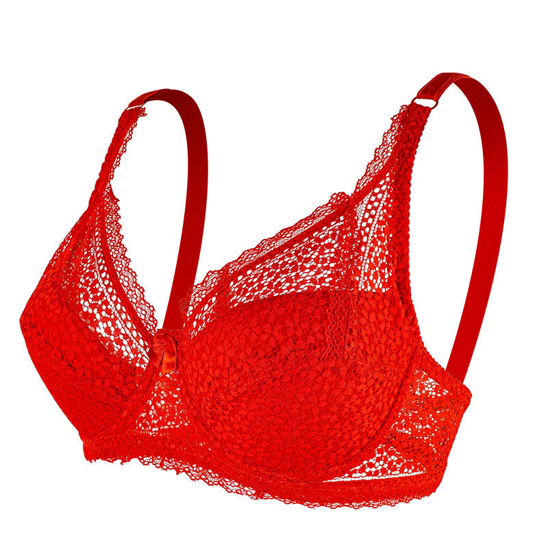 Plus Size Lace Underwire Bra for Women – Full Coverage Supportive Lingerie