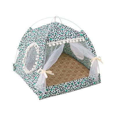 Washable Summer Pet Tent – Removable Cozy Indoor Bed for Cats & Small Dogs