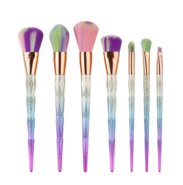 7-Piece Diamond Makeup Brush Set for Foundation