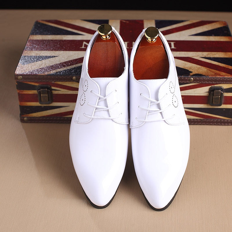 Men’s Leather Business Casual Shoes – Classic Dress Footwear