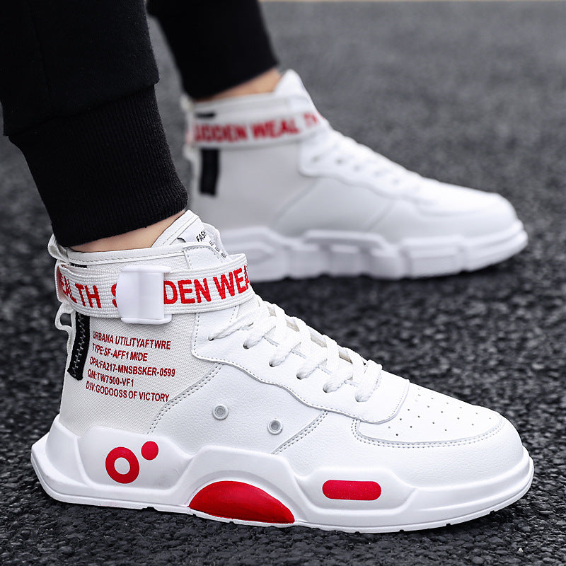 High-Top Casual Sneakers for Men, Size 45-46