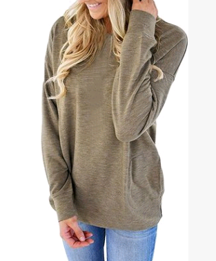 Batwing Long Sleeve T-Shirt for Women