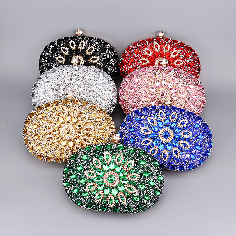 Diamond Luxury Evening Clutch Bag for Women – Crystal Rhinestone Wedding & Party Handbag