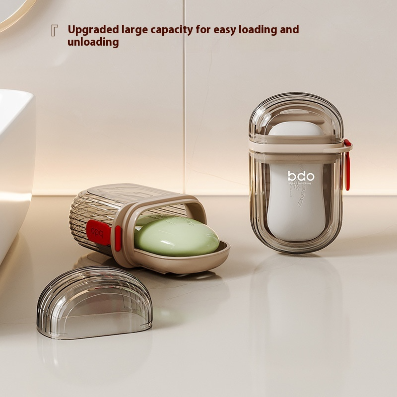 Portable Soap Box with Cover – Leak-Proof Travel Soap Holder for Bathroom, Gym & Everyday Storage