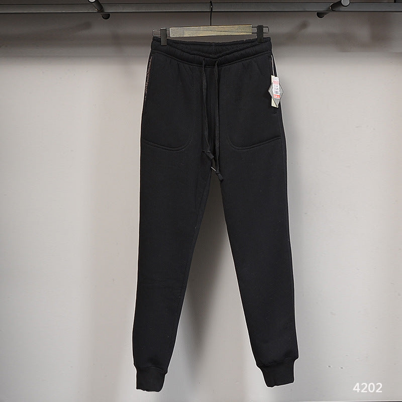 Men’s Thick Fleece Sports Pants – Warm Fall & Winter Casual Trousers