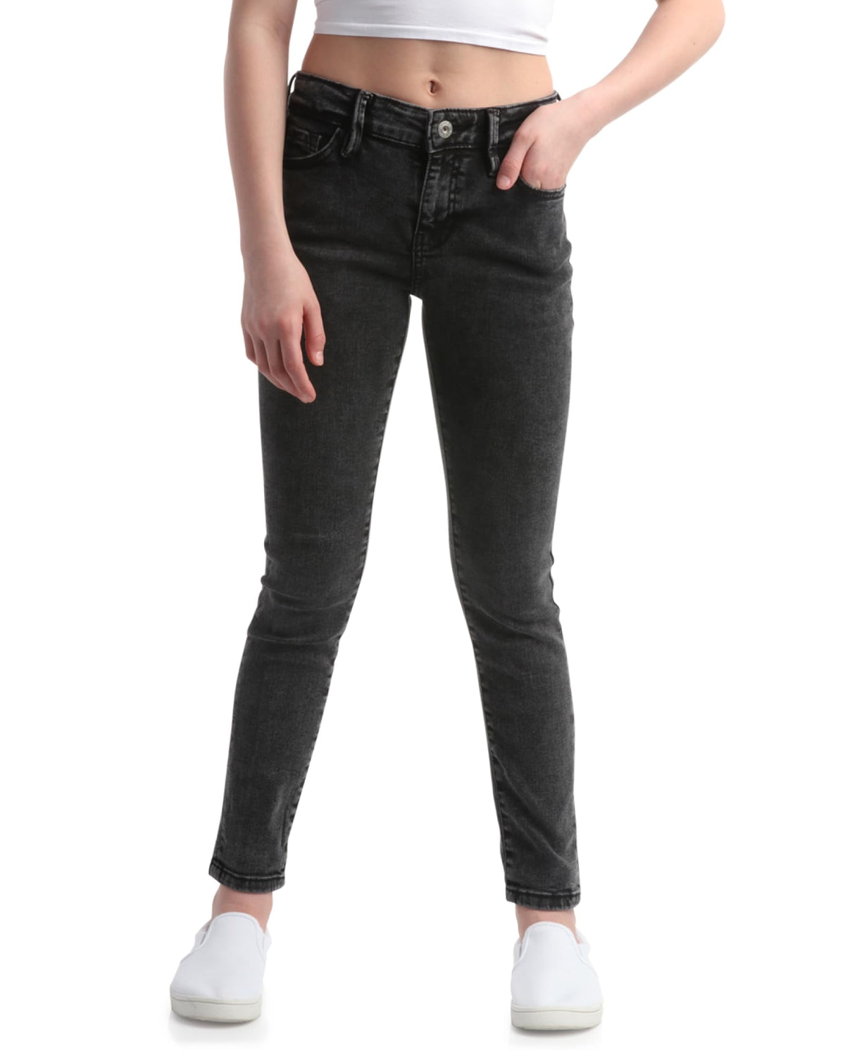 Comfort Stretch Skinny Jeans – Girls Casual Denim Jeans with Pockets