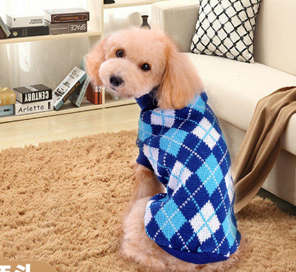 Woolen Dog Sweater – Warm Cozy Pet Clothing for Small to Medium Dogs