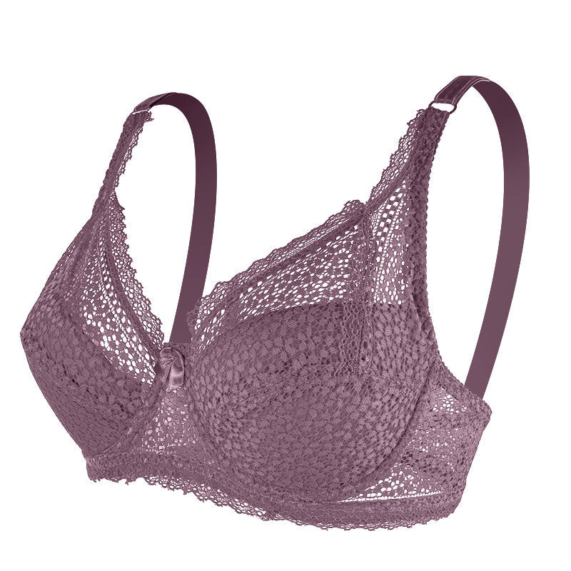 Plus Size Lace Underwire Bra for Women – Full Coverage Supportive Lingerie
