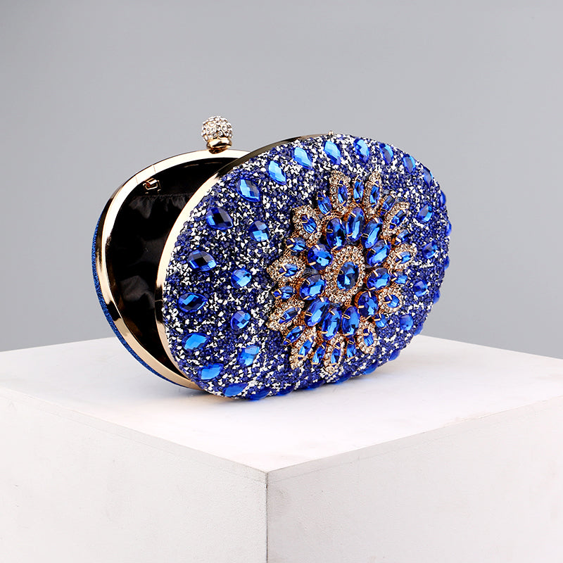 Diamond Luxury Evening Clutch Bag for Women – Crystal Rhinestone Wedding & Party Handbag