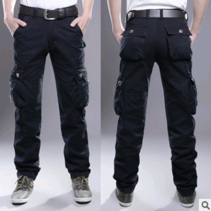 Men’s Multi-Pocket Military Cargo Pants – Casual Utility Trousers