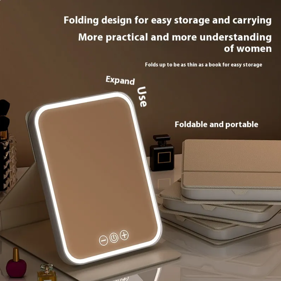 Plus-Size LED Makeup Mirror With Fill Light