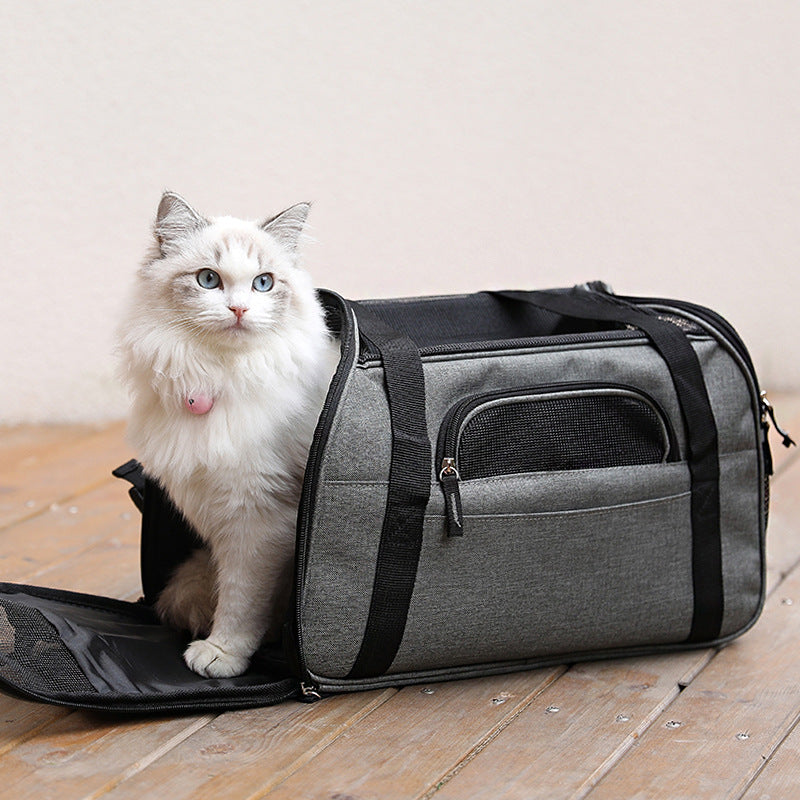 Oxford Cat Carrier Bag – Lightweight Portable Pet Travel Bag for Cats