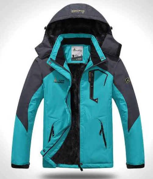 Men’s Waterproof Thermal Hiking Jacket – Windproof Insulated Outdoor Winter Coat, 8 Colors, L–6XL