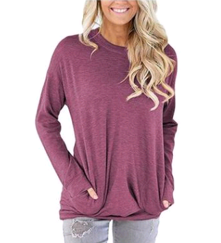 Batwing Long Sleeve T-Shirt for Women