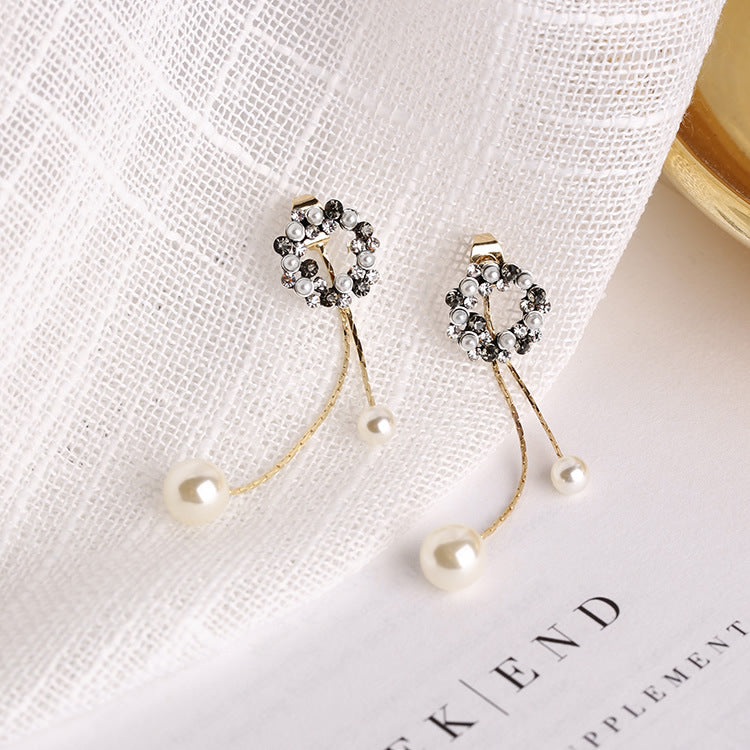 Pearl Garland Stud Earrings – Elegant Classic Jewelry – USA