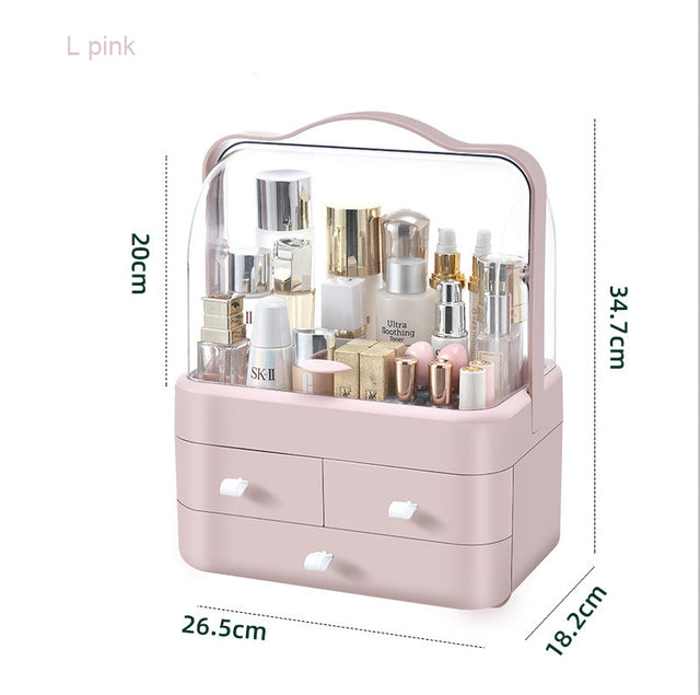Portable Cosmetic Storage Box – Makeup, Skincare & Beauty Organizer