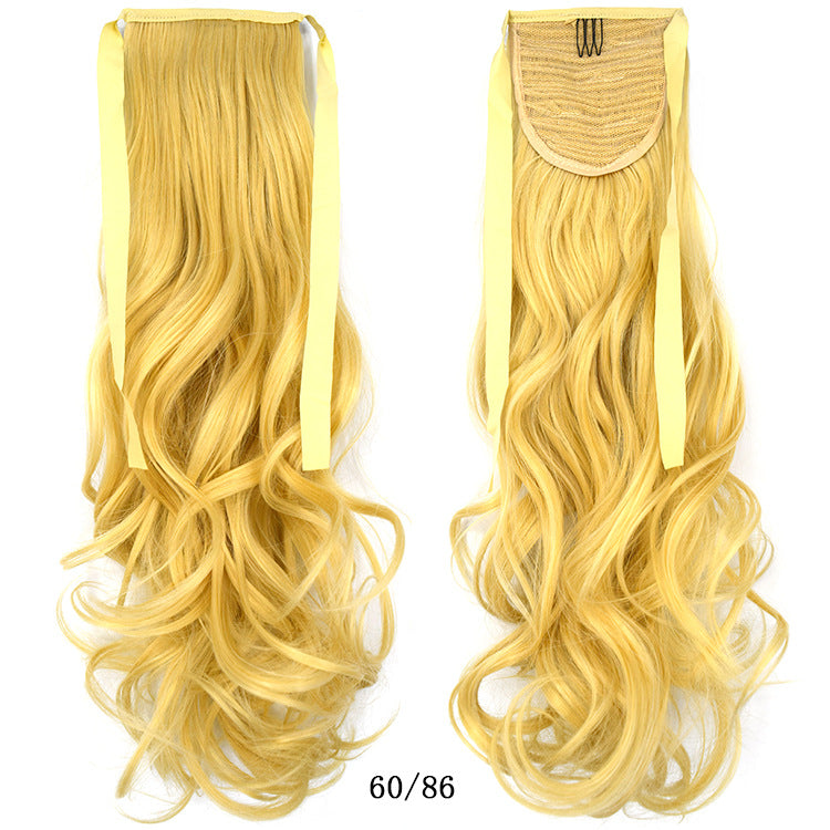 50cm Invisible Ponytail Hair Extension for Women – High-Temperature Silk, 47 Colors