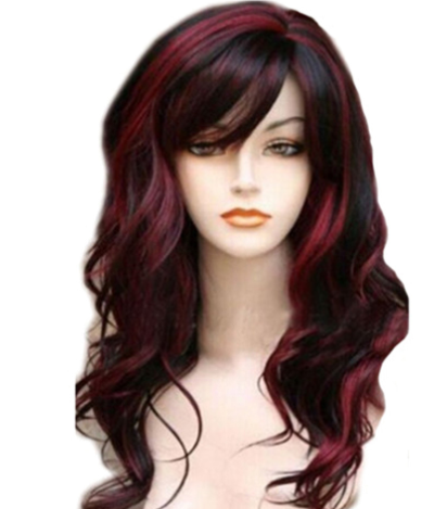 62cm Realistic Long Wavy Curly Human Hair Wig for Women – Natural Glamorous Style