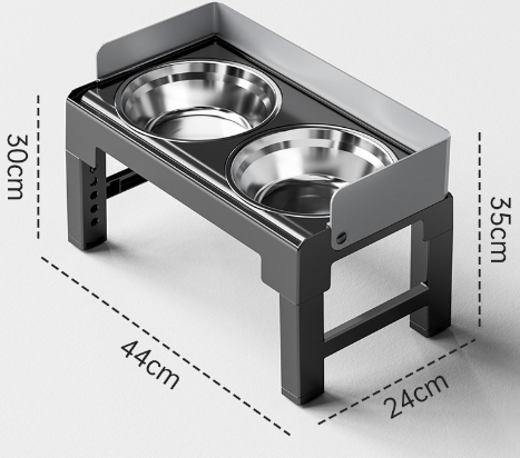 Elevated Pet Feeding Bowl Set – Stainless Steel Raised Feeder for Dogs & Cats