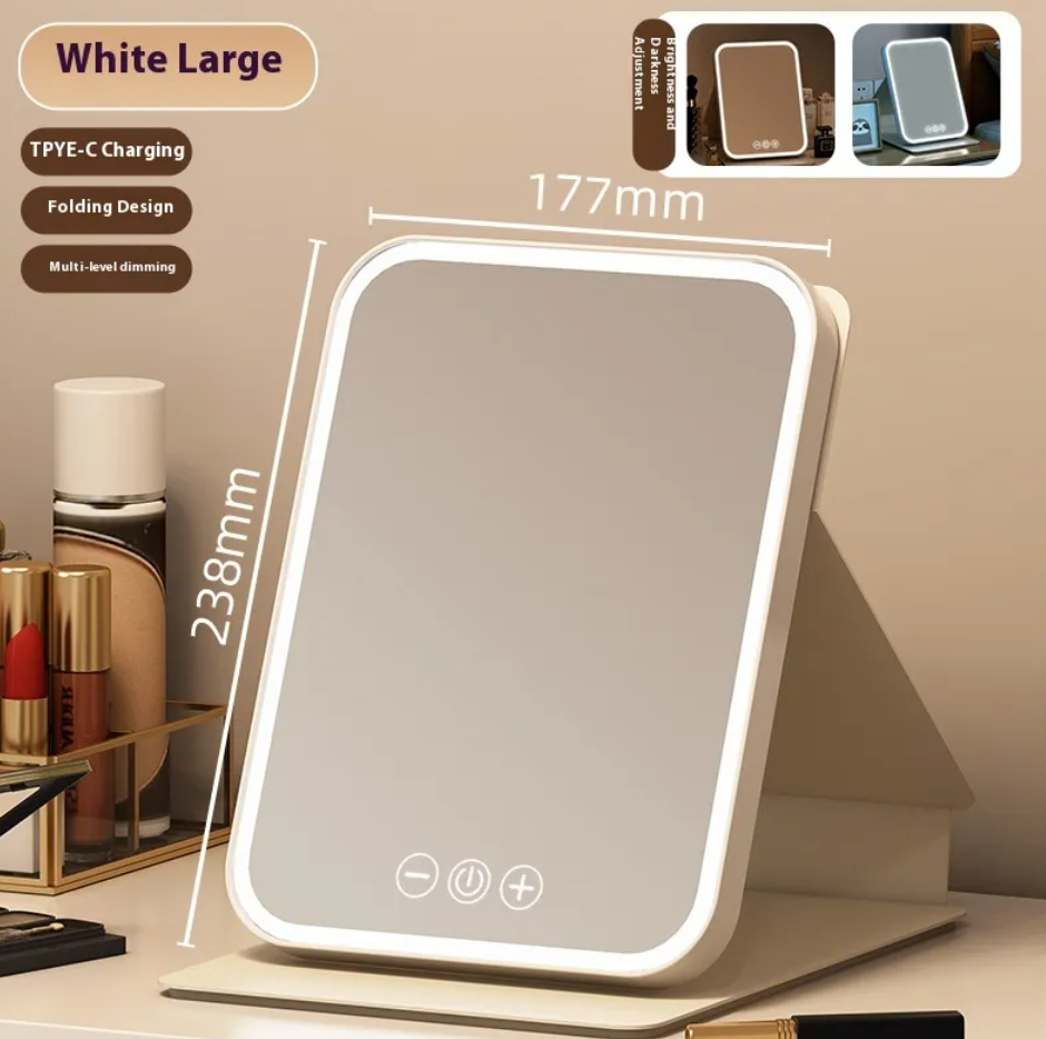 Plus-Size LED Makeup Mirror With Fill Light