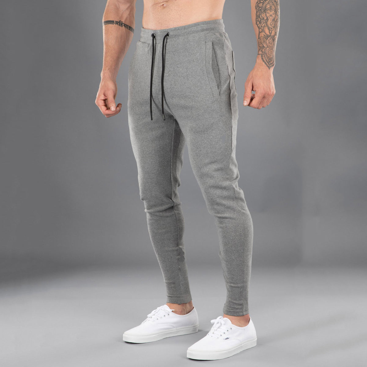 Men’s Cotton Skinny Stretch Pants – Casual Sports Trousers