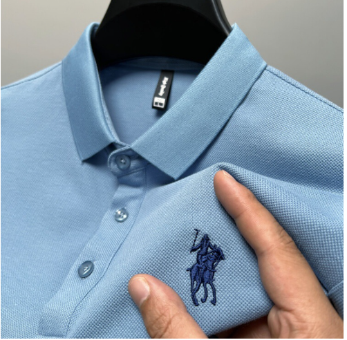 Gevante Men’s Lightweight Short Sleeve Polo Shirt – Breathable Tailored Smart Casual Polo, M–4XL