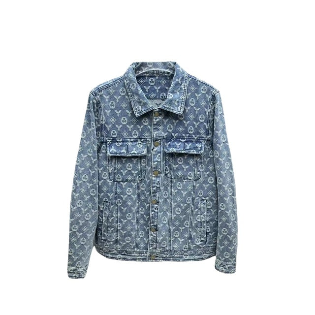 Men’s Denim Jacket – Thick Cotton Outerwear for Winter