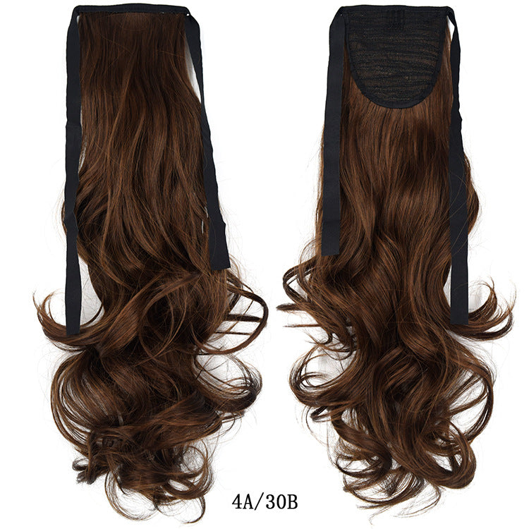 50cm Invisible Ponytail Hair Extension for Women – High-Temperature Silk, 47 Colors