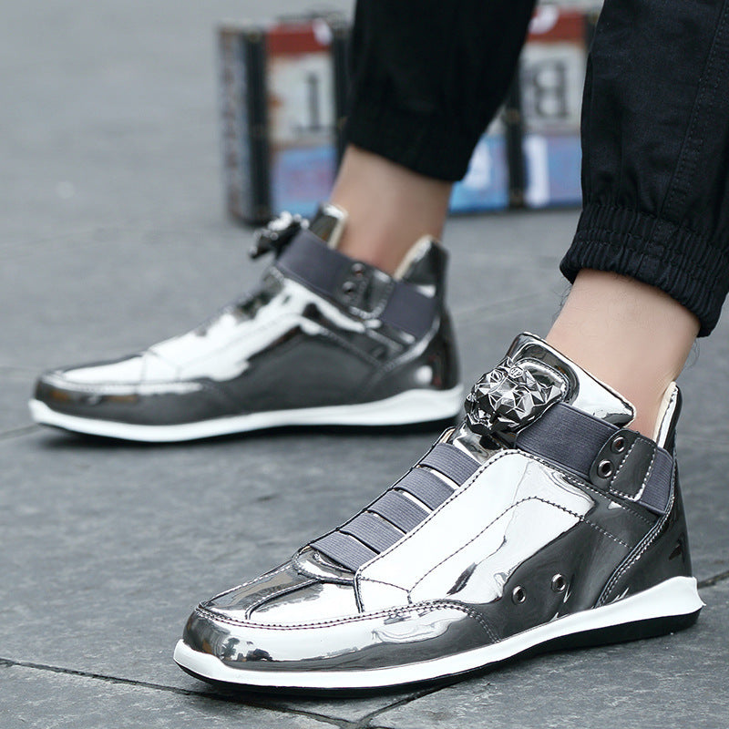Men’s Stylish High-Top Sneakers – Trendy Casual Shoes for Men and Students