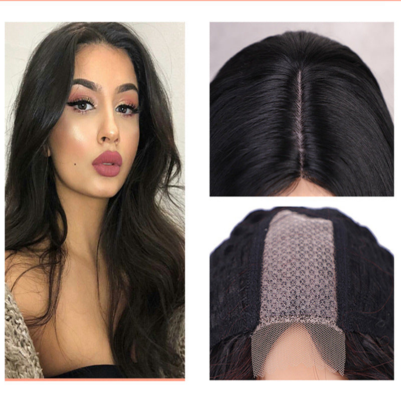 Xuchang Aisome Long Curly Lace Front Wig for Women – Lightweight Heat-Resistant Synthetic Hair