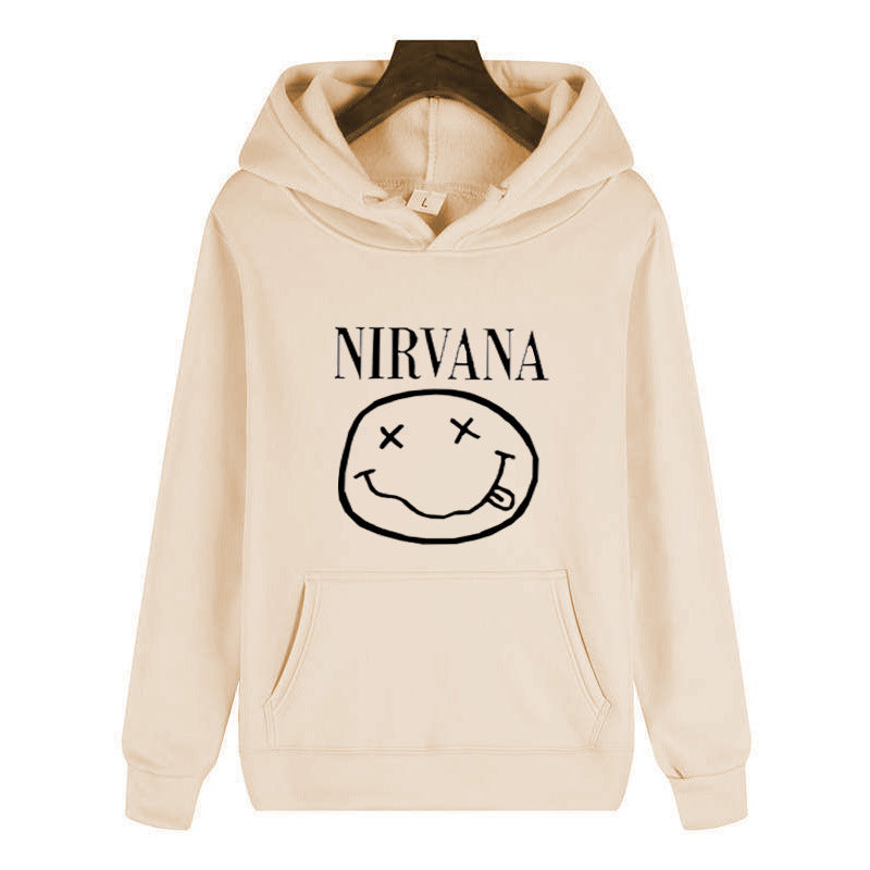 Unisex Trendy Hooded Sweatshirt – Loose-Fit Polyester Pullover Hoodie, 6 Colors, S–3XL