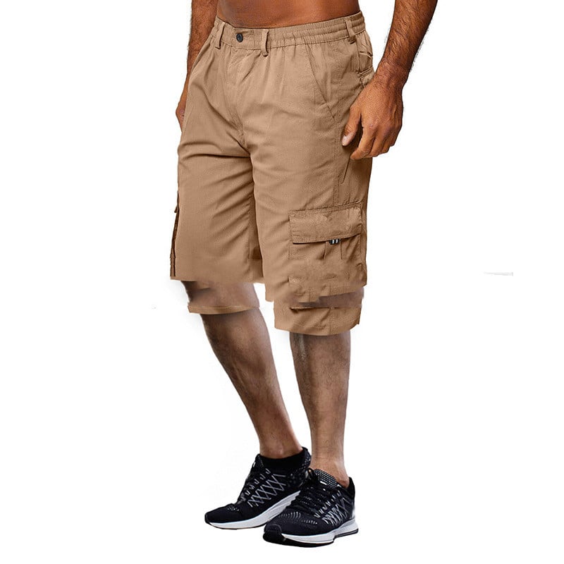 Men’s Casual Loose Outdoor Sports Pants – Relaxed Five-Quarter Cotton Blend Pants