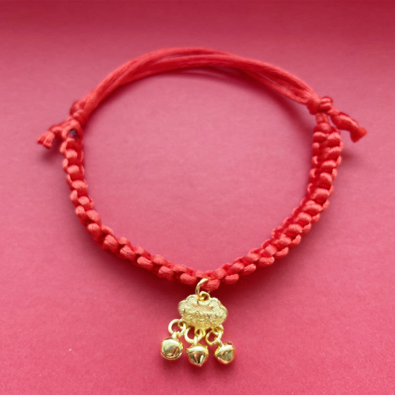 Handcrafted Chinese-Style Cat Collar – Adjustable Woven Lucky Charm Collar for Cats & Small Dogs