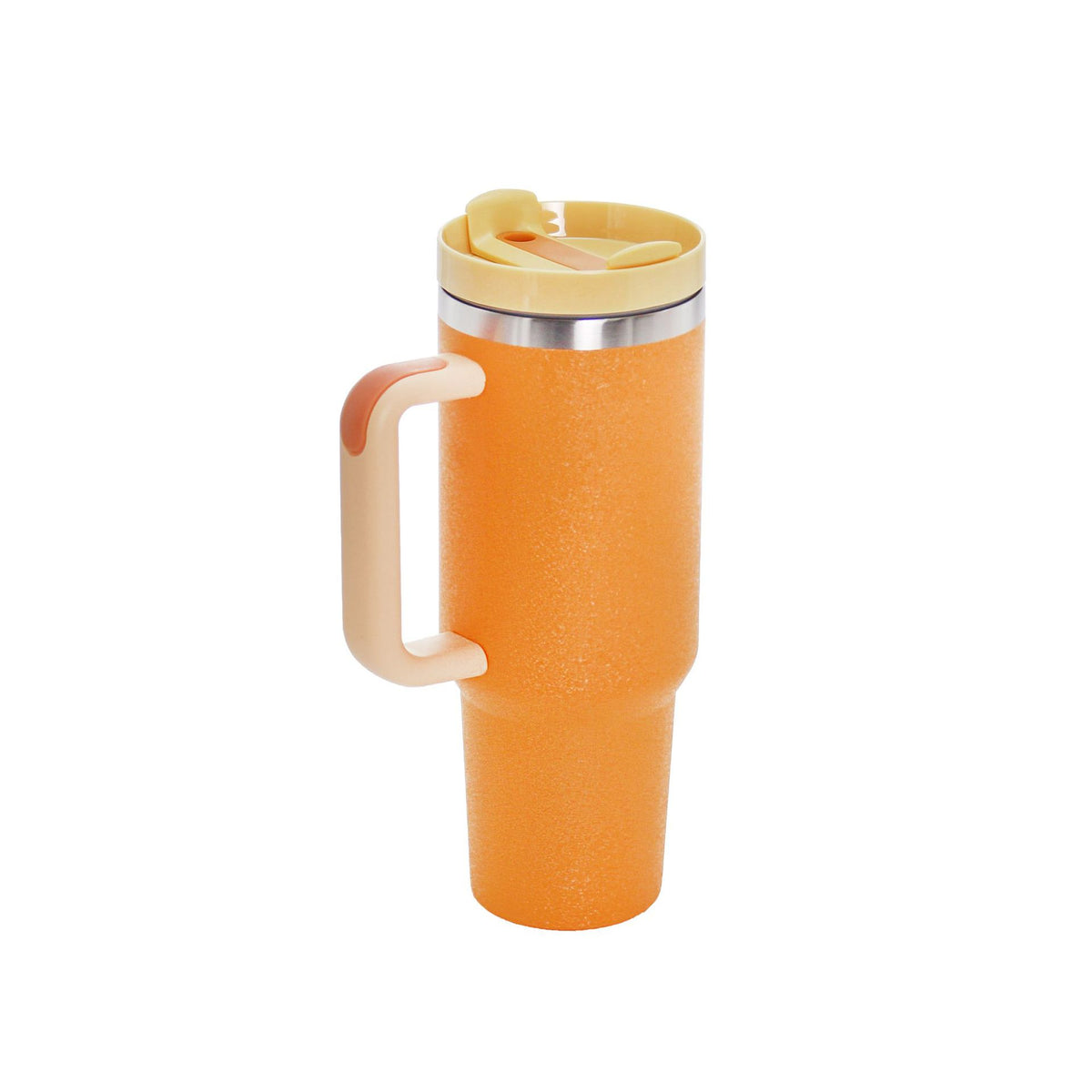 40oz Stainless Steel Travel Mug with Straw & Handle – Insulated 1200ML Tumbler