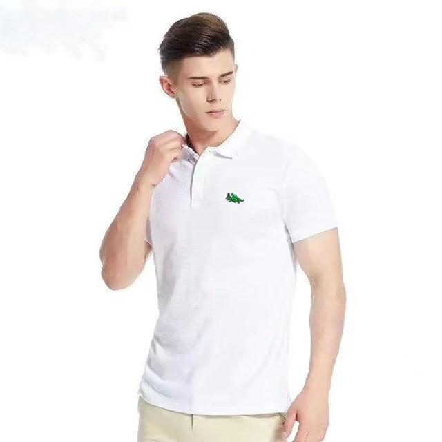 Men’s Premium Embroidered Polo Shirt – Short Sleeve Regular Fit Casual Polo, S–6XL