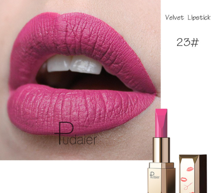 Pudale Matte Lipstick - Waterproof, 26 Colors Available