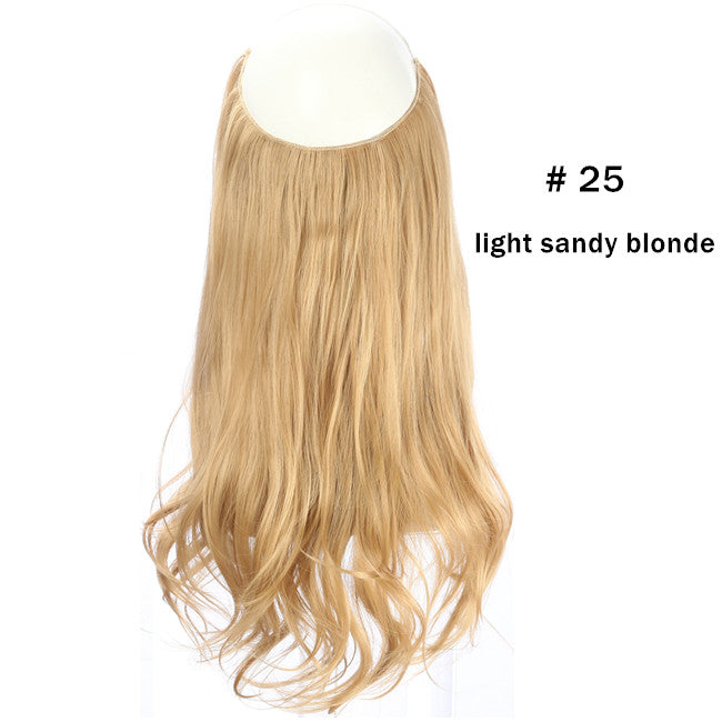 45cm Invisible Long Wavy Hair Extensions – Fish Line Synthetic Hairpiece, 32 Colors