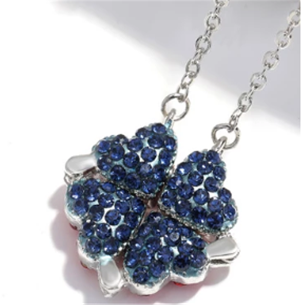 Clover Heart Adjustable Choker Necklace