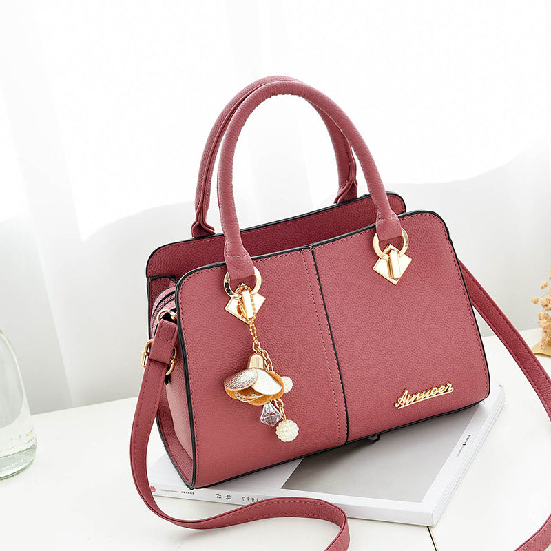 Handbag & Crossbody Bag for Women – Fresh Sweet PU Motorcycle Bag with Multi-Pocket Storage