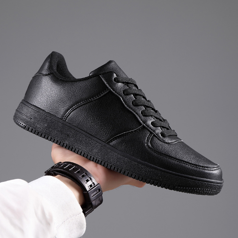 Men’s Casual Korean-Style White Sneakers – Clean Everyday Shoes – USA