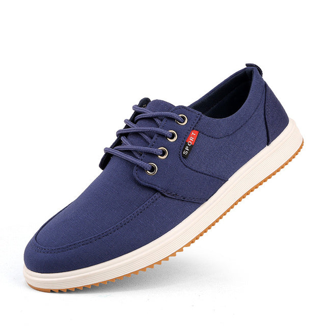 Men’s Breathable Linen Moccasin Loafers – Casual Slip-On Shoes