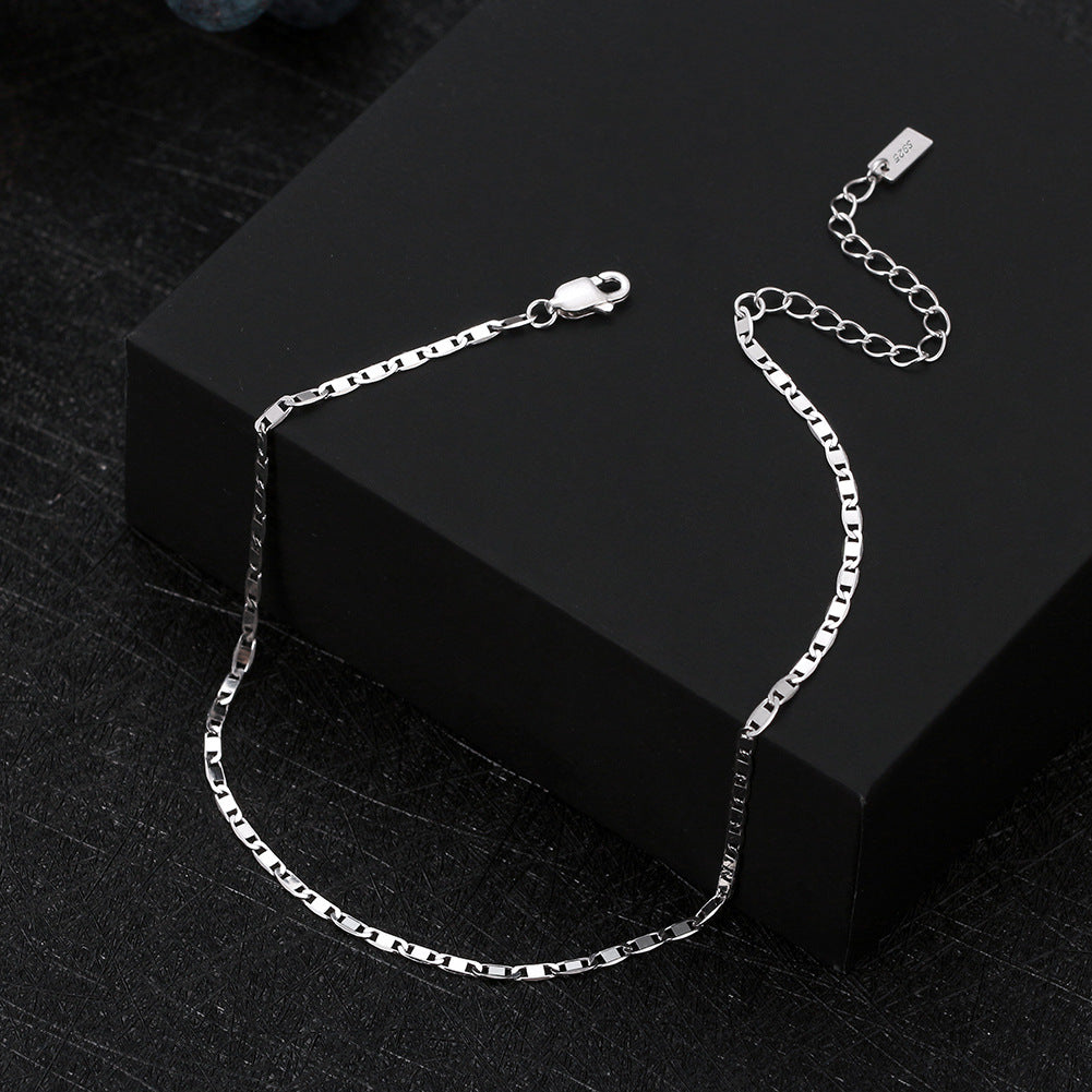 Adjustable 2.0mm Sterling Silver Anklet