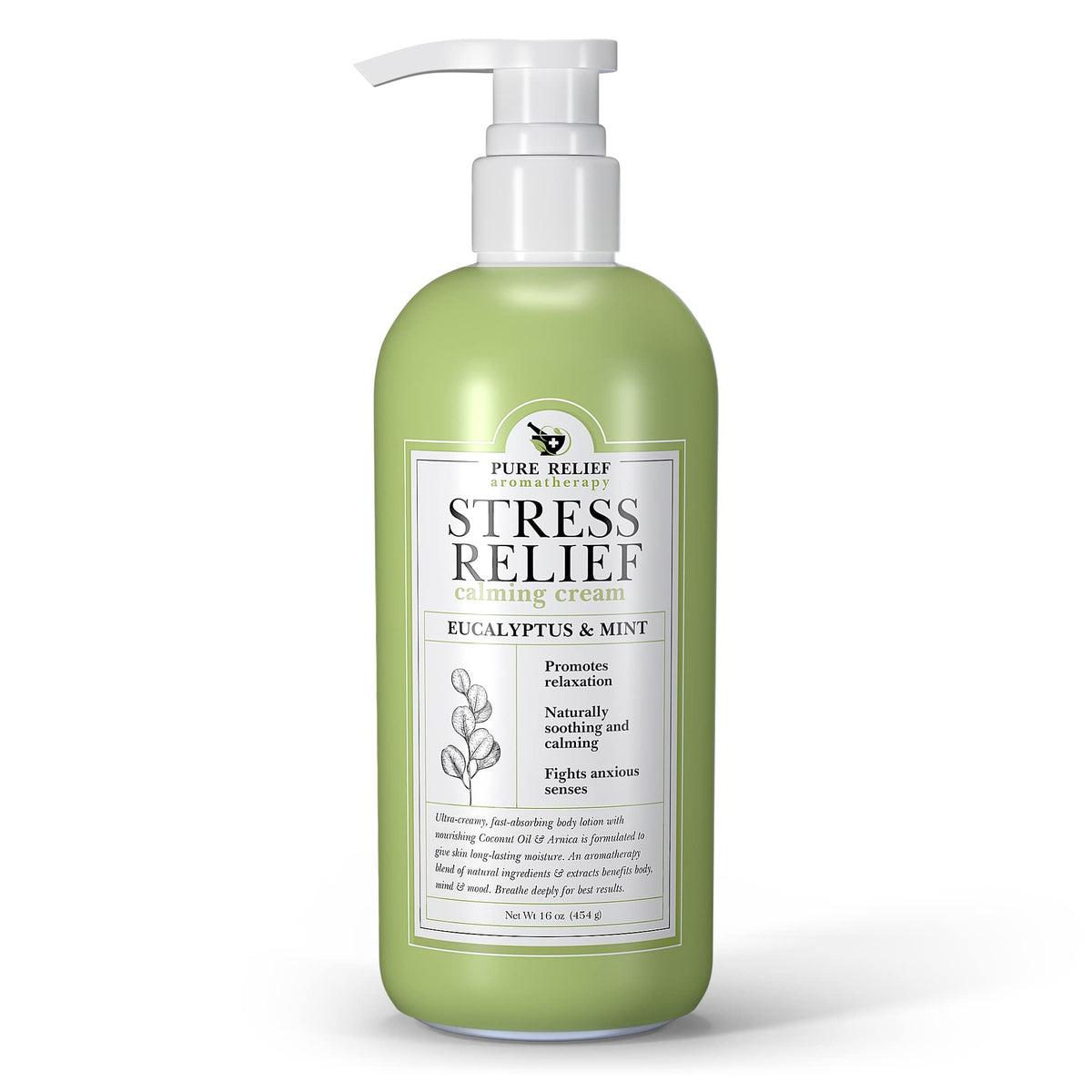 Pure Relief Eucalyptus Body Lotion – Stress Relief Moisturizer, 16 oz