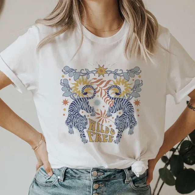 Women’s 90s Smile Letter Graphic T-Shirt – Retro Casual Short Sleeve Tee