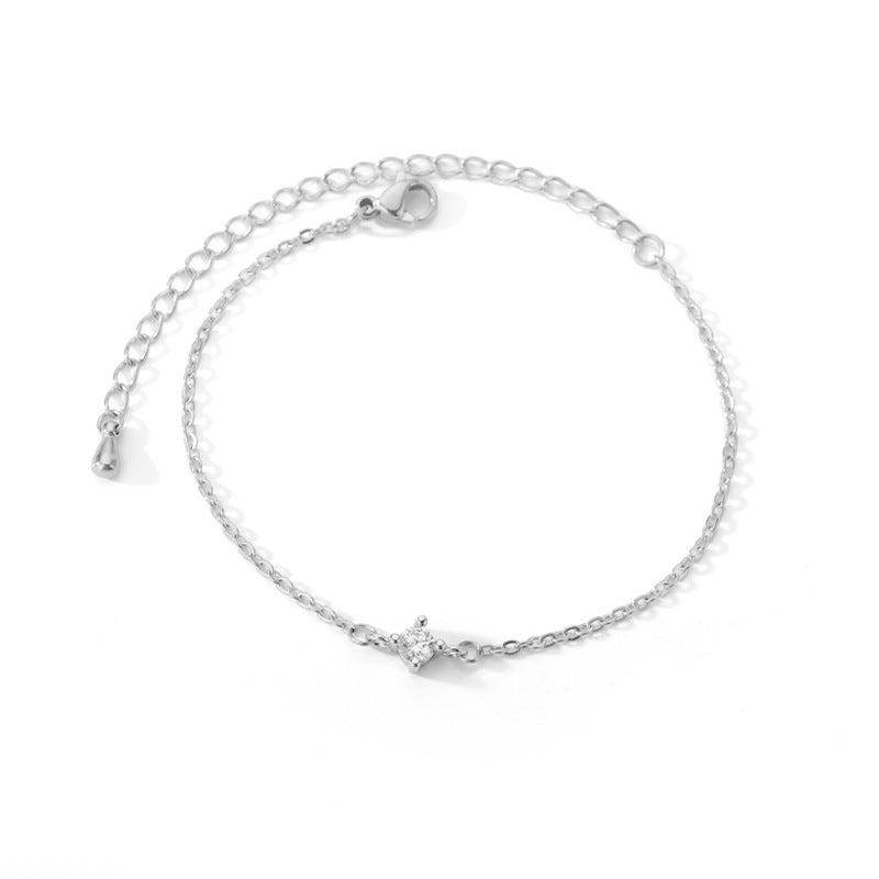 Women’s Zircon Rhinestone Bracelet – Gold, Platinum & Rose Gold Geometric Jewelry