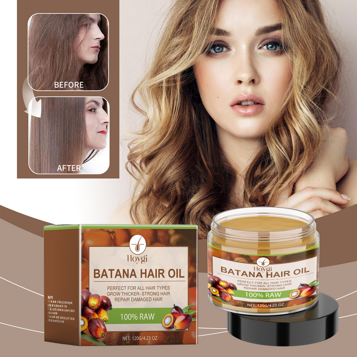 Nourishing Hair Styling Cream – Lightweight Frizz Control & Heat Protectant